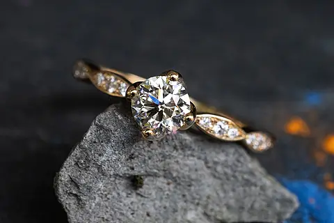 Besonderer Verlobungsring